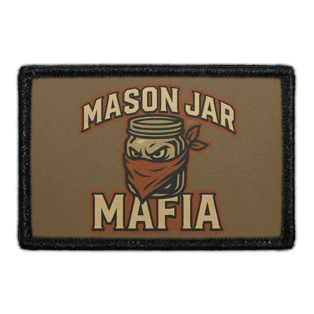 Pull Patch Mason Jar Mafia patch tekstmotiv