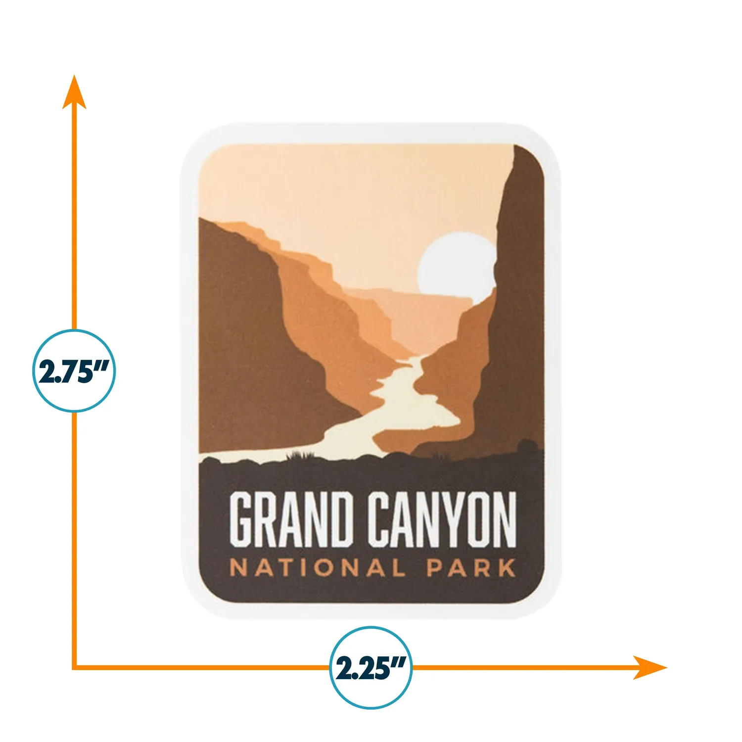 Vagabond Heart Grand Canyon klistermærke vinyl vaskbar