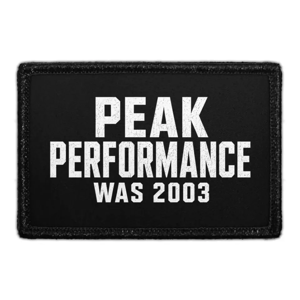 Pull Patch Peak Performance Was 2003 patch velcro
