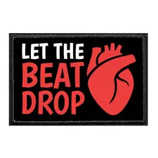 Pull Patch Let The Beat Drop patch velcro 1 stk