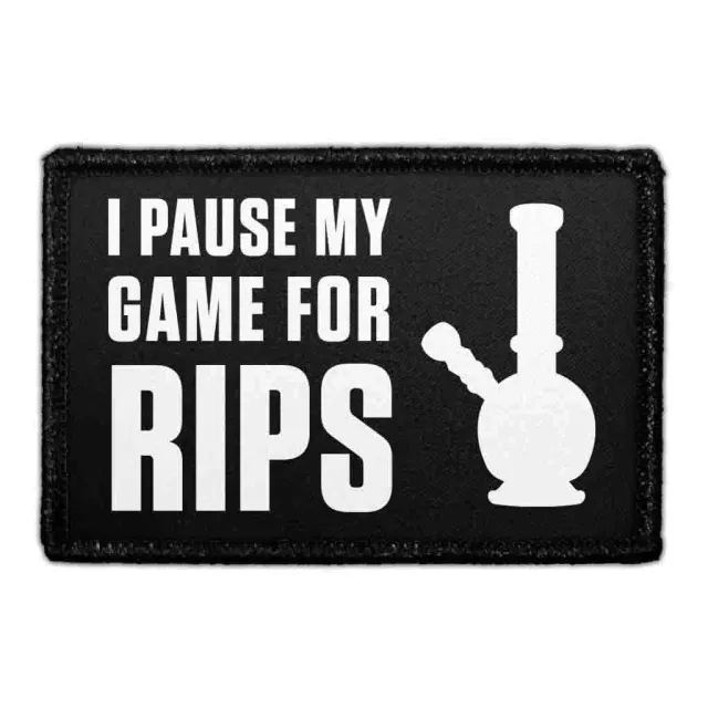 Pull Patch I Pause My Game For Rips patch med velcro