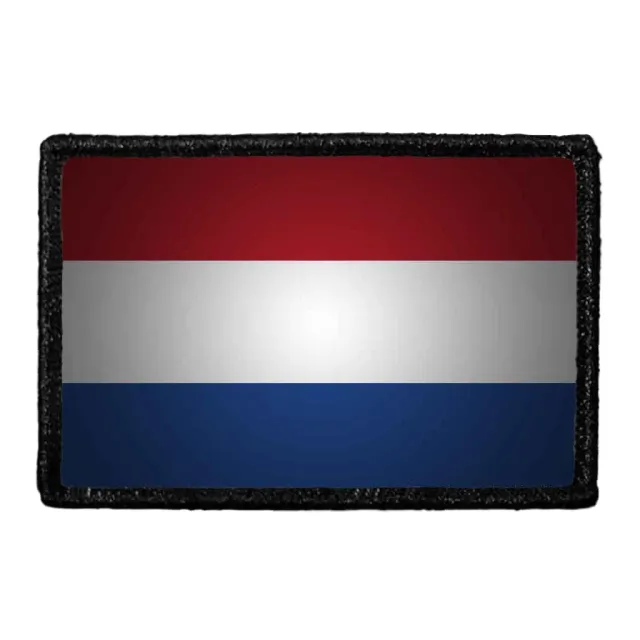 Pull Patch Netherlands Flag patch farve velcro 1 stk