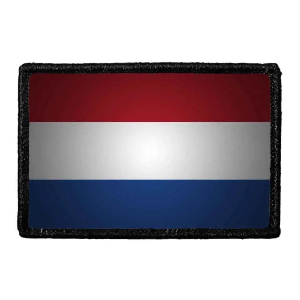 Pull Patch Netherlands Flag patch farve velcro 1 stk