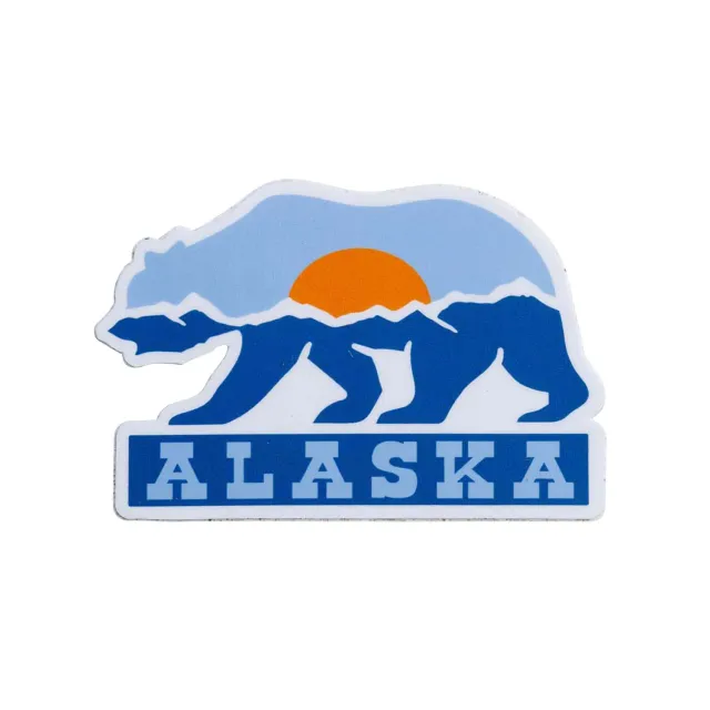 Vagabond Heart Alaska magnet køleskabsmagnet 76 mm 3D gummi