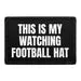 Pull Patch Watching Football Hat patch 3x2 velcro