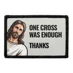 Pull Patch One Cross Jesus patch velcro 3x2 sjov