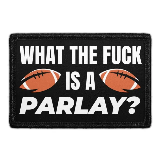 Pull Patch Parlay patch velcro fodbold 7,6x5 cm