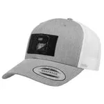 Pull Patch Trucker Curved Bill kasket heather/hvid velcro