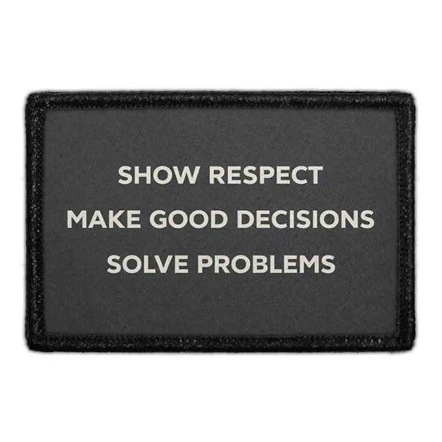 Pull Patch Show Respect patch 3x2 velcro citat