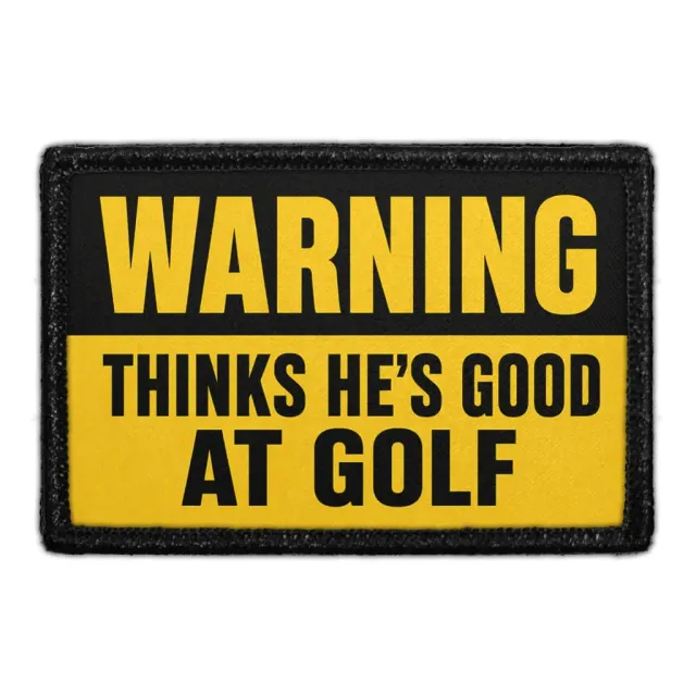 Pull Patch Warning Thinks Golf patch med velcro