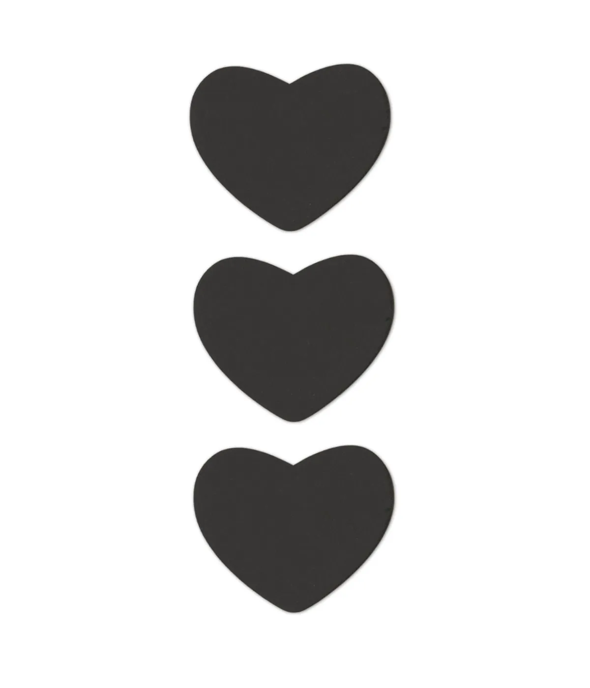 FabPatch Reflective Black Hearts lapper 3-pak sort