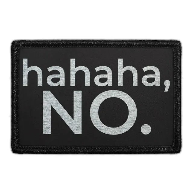 Pull Patch Ha Ha Ha No patch med velcro sarkastisk