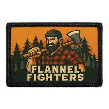 Pull Patch Flannel Fighters patch 76x51 mm velcro