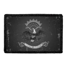 Pull Patch North Dakota Distressed patch sort-hvid
