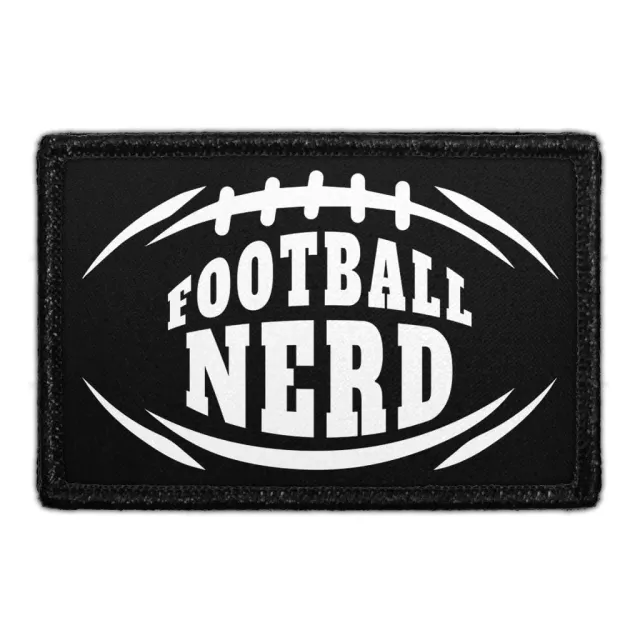 Pull Patch Football Nerd patch velcro 7,6x5 cm