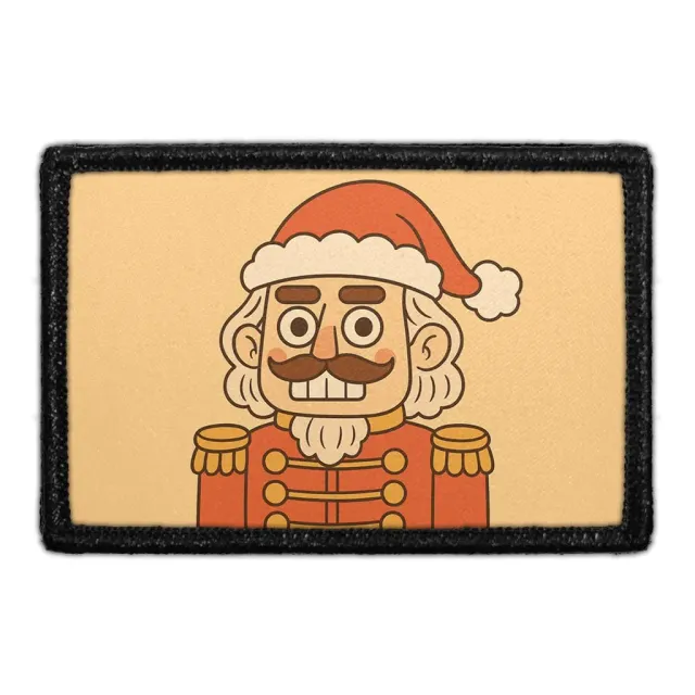 Pull Patch Nut Cracker Santa Hat julepatch velcro