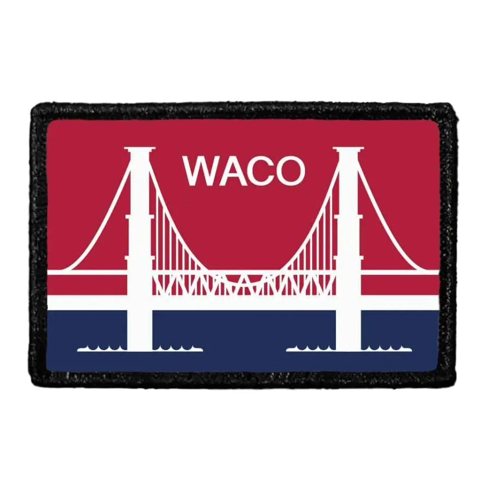 Pull Patch Waco City Flag Color patch med velcro