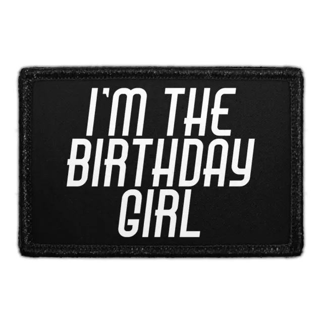 Pull Patch I'm The Birthday Girl patch med velcro fødselsdag