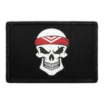 Pull Patch Gangster Skull patch 7,6x5 cm krog