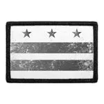 Pull Patch Washington D.C. flag patch sort-hvid velcro