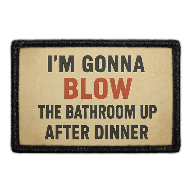 Pull Patch Blow Bathroom patch med velcro – humor 76 mm