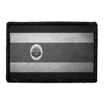 Pull Patch Costa Rica Flag patch sort-hvid distressed