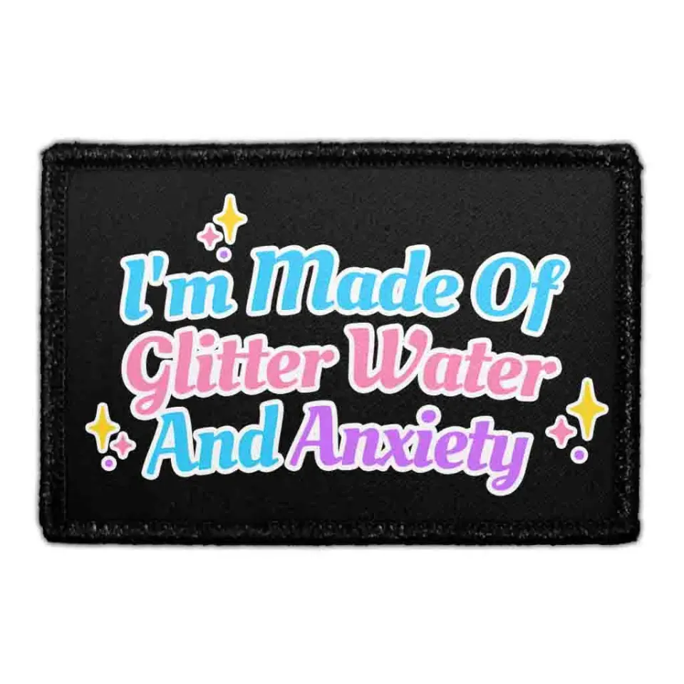 Pull Patch Glitter Water Anxiety patch enhjørning