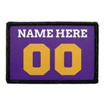 Pull Patch Customizable Jersey Purple Gold White patch 76mm