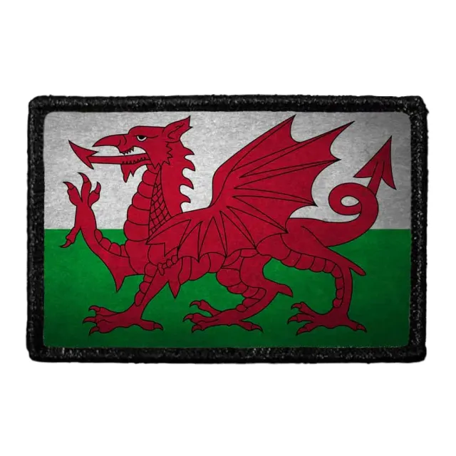 Pull Patch Wales Flag patch farve vintage velcro