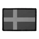 Pull Patch Sweden Flag Black and White patch