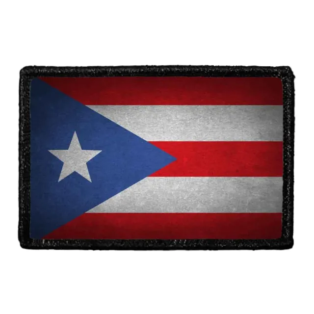 Pull Patch Puerto Rico Flag Distressed patch i farve