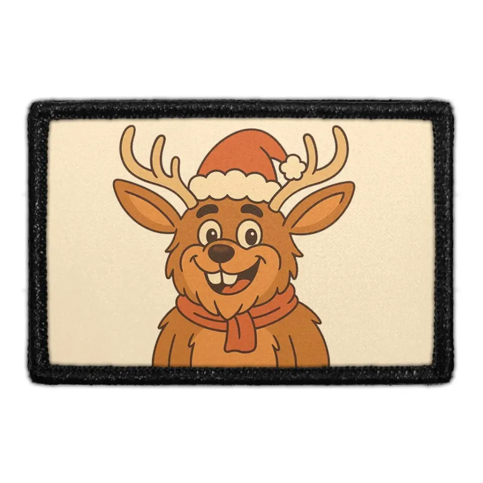 Pull Patch Jackalope Santa Hat patch jul