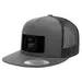Pull Patch Trucker Flat Bill snapback kasket charcoal sort