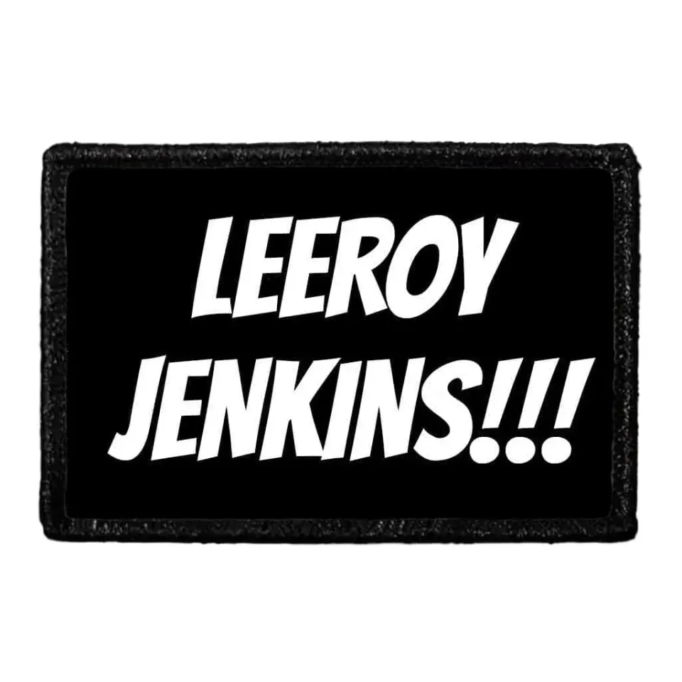 Pull Patch Leeroy Jenkins patch med velcro