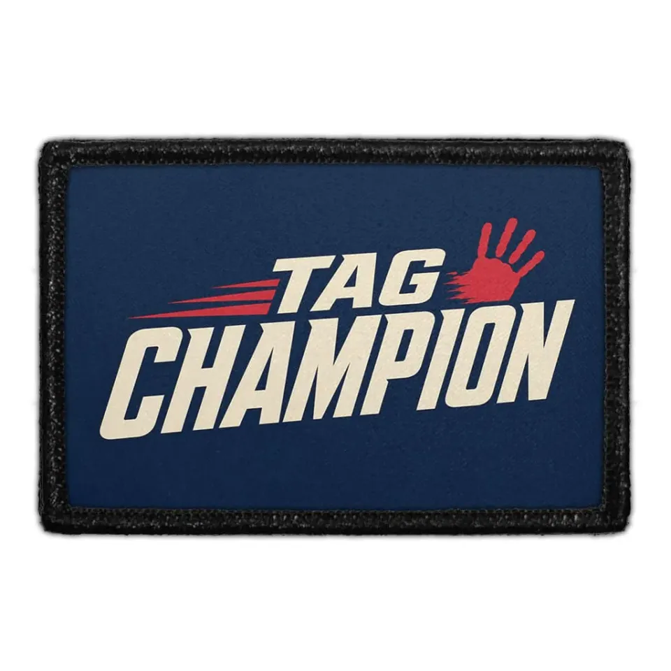 Pull Patch Tag Champion patch med velcro 1 stk
