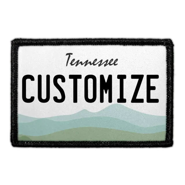 Pull Patch Tennessee License Plate patch med egen tekst