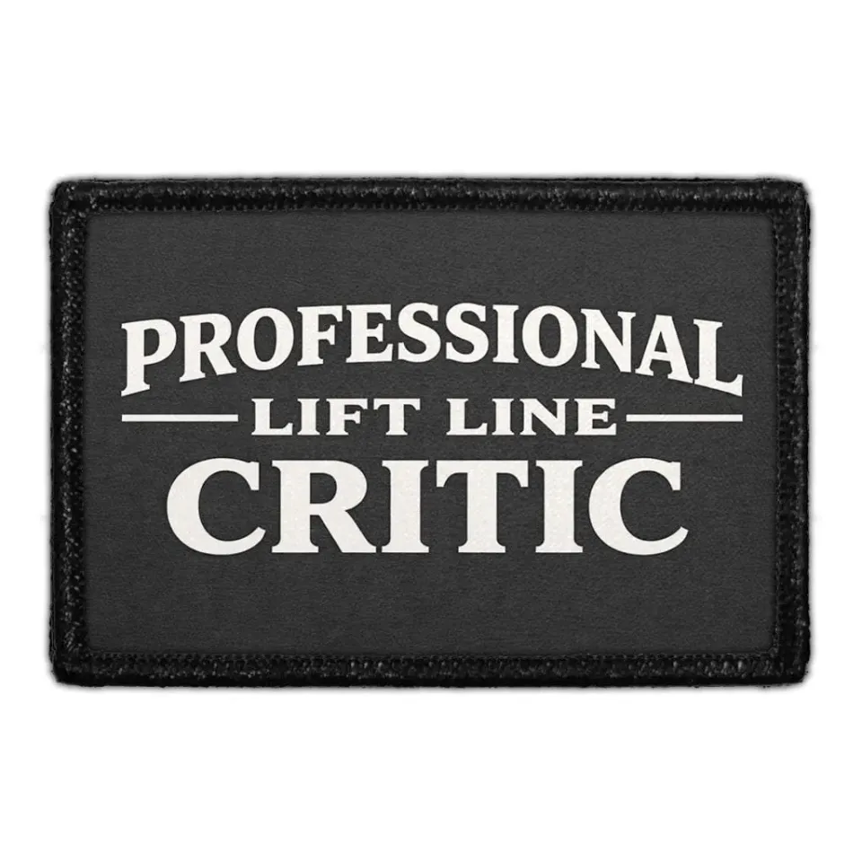 Pull Patch Professional Lift Line Critic patch ski