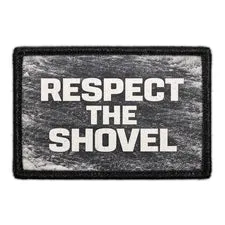 Pull Patch Respect the Shovel patch vinter sne
