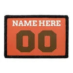 Pull Patch Customizable Jersey patch brun orange hvid 76mm