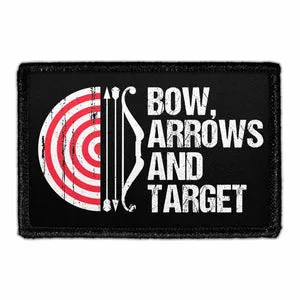 Pull Patch Bow Arrows Target patch velcro 76 mm