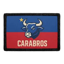 Pull Patch Carabros velcromærke Filippinerne sort-hvid