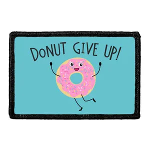 Pull Patch Donut Give Up velcro patch sjov