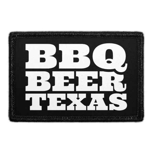 Pull Patch BBQ Beer Texas patch med velcro hook