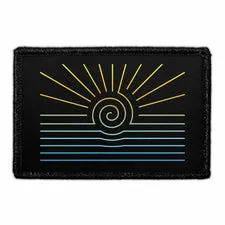 Pull Patch Sun And Sea Geometric patch med velcro geometrisk