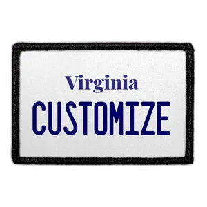 Pull Patch Virginia License Plate patch med egen tekst