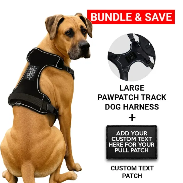 Pull Patch PawPatch Track hundesele large 4 linjer tekst