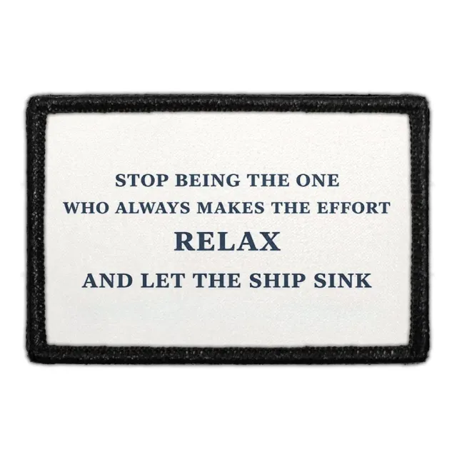 Pull Patch Let The Ship Sink patch 7,6x5 cm sjov
