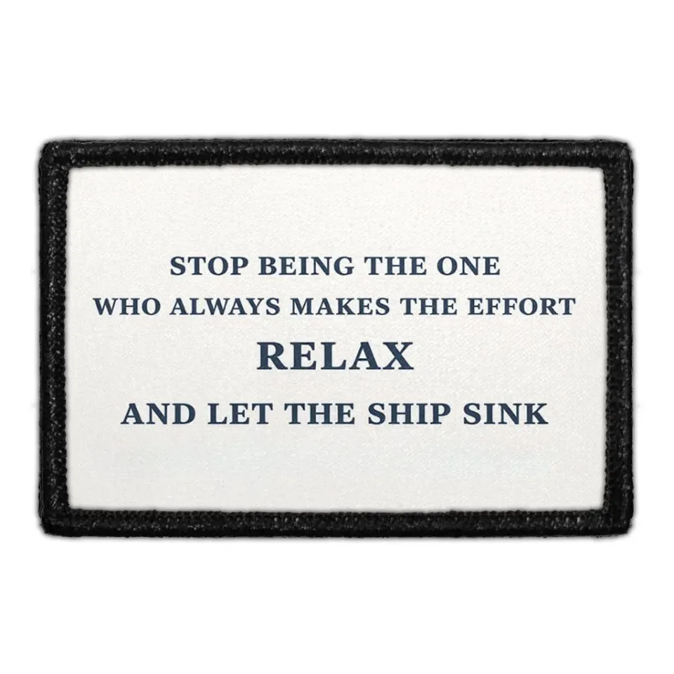 Pull Patch Let The Ship Sink patch 7,6x5 cm sjov