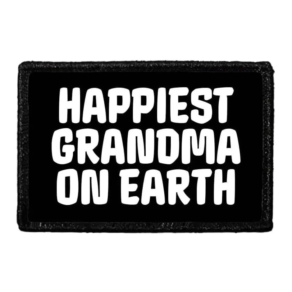 Pull Patch Happiest Grandma On Earth patch velcro