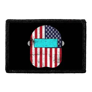 Pull Patch Welder Mask US Flag velcropatch 7,6x5 cm